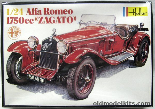 Heller 1/24 Alfa Romeo 1750cc Zagato, 715 plastic model kit